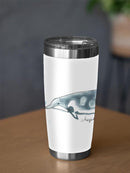 Cetacea Shepherd's Beak Whale. Tumbler -June Erica Vess Designs