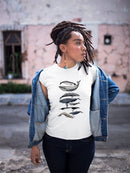Whale Display Ii. T-shirt -Naomi McCavitt Designs