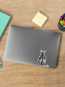 The Back Of A Zebra Sticker -Victoria Borges Designs
