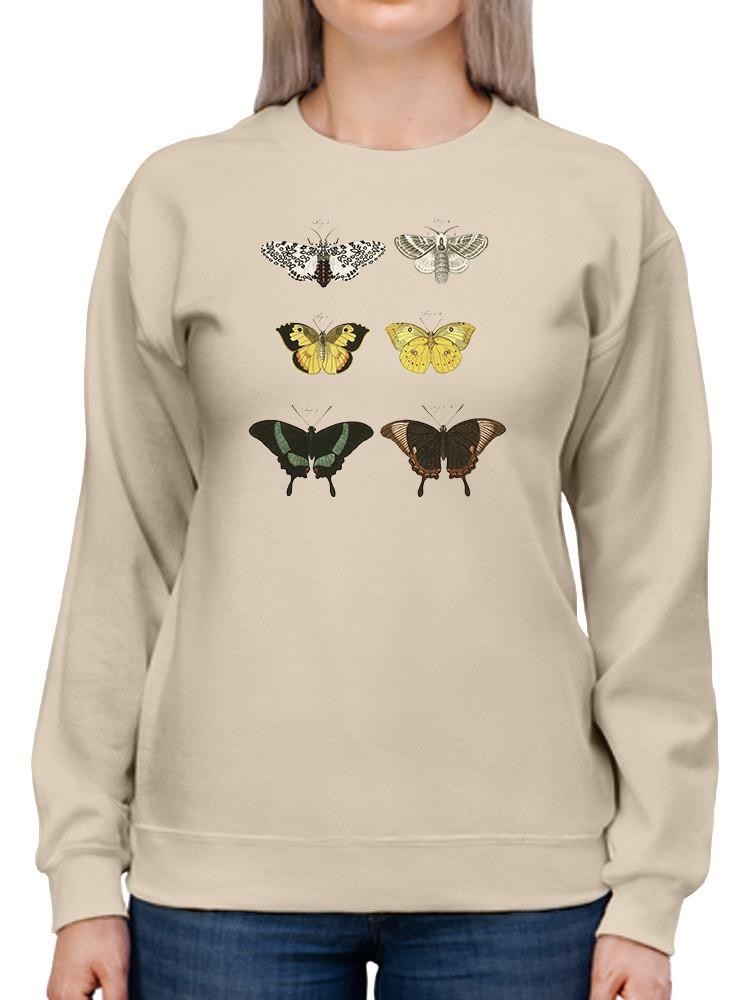 Vintage Butterflies Vi Sweatshirt -Vision Studio Designs
