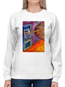 Reaching For The Atm Sweatshirt -Oguz Gurel Designs