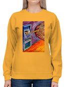 Reaching For The Atm Sweatshirt -Oguz Gurel Designs
