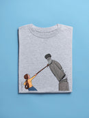 Tearing Down A Statue T-shirt -Ahmad Rahma Designs
