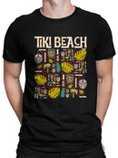 Tiki-Beach Hawaiian Vacation Vibes Graphic Men's T-shirt