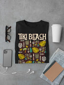Tiki-Beach Hawaiian Vacation Vibes Graphic Men's T-shirt