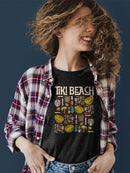 Tiki-Beach Hawaiian Vacation Vibes Graphic  Women's T-shirt