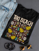 Tiki-Beach Hawaiian Vacation Vibes Graphic  Women's T-shirt