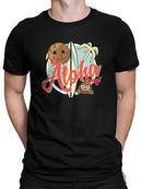 Aloha Tropical Coconut Icon Trendy Graphic Men's T-shirt