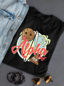 Aloha Tropical Coconut Icon Trendy Graphic  Women's T-shirt