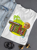 Tiki-Style Hawaiian Luau Party Graphic  Women's T-shirt