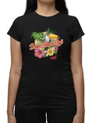 Tropical Toucan Paradise Vacation Graphic  Women's T-shirt