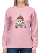 Cheerful Merry Christmas Graphic Women's Sweatshirt