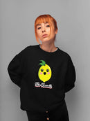 Fun Kawaii Lemon Graphic Women's Sweatshirt