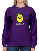 Fun Kawaii Lemon Graphic Women's Sweatshirt
