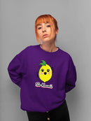 Fun Kawaii Lemon Graphic Women's Sweatshirt