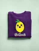 Fun Kawaii Lemon Graphic Women's Sweatshirt