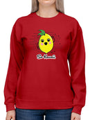 Fun Kawaii Lemon Graphic Women's Sweatshirt