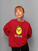 Fun Kawaii Lemon Graphic Women's Sweatshirt