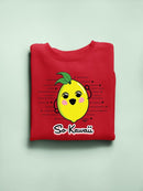 Fun Kawaii Lemon Graphic Women's Sweatshirt