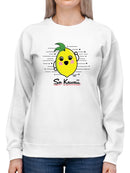 Fun Kawaii Lemon Graphic Women's Sweatshirt