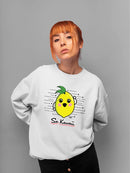 Fun Kawaii Lemon Graphic Women's Sweatshirt