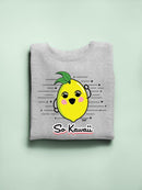 Fun Kawaii Lemon Graphic Women's Sweatshirt