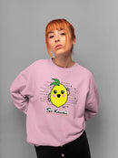 Fun Kawaii Lemon Graphic Women's Sweatshirt