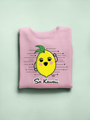 Fun Kawaii Lemon Graphic Women's Sweatshirt