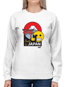 Smile To Japan - Travel Enthusiast Souvenir Graphic Women's Sweatshirt