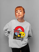 Smile To Japan - Travel Enthusiast Souvenir Graphic Women's Sweatshirt