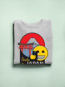 Smile To Japan - Travel Enthusiast Souvenir Graphic Women's Sweatshirt