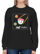 Maki Sushi Japanese Food Lover Design Women's Sweatshirt