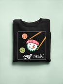 Maki Sushi Japanese Food Lover Design Women's Sweatshirt