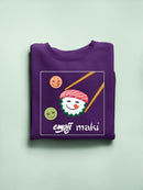 Maki Sushi Japanese Food Lover Design Women's Sweatshirt