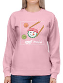 Maki Sushi Japanese Food Lover Design Women's Sweatshirt