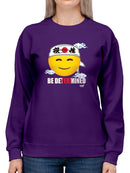 Be Determined Kanji Japanese Motivational Graphic Women's Sweatshirt
