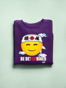 Be Determined Kanji Japanese Motivational Graphic Women's Sweatshirt