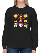 Japanese Kawaii Icons Collection Graphic Women's Sweatshirt