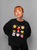 Japanese Kawaii Icons Collection Graphic Women's Sweatshirt