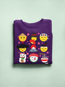 Japanese Kawaii Icons Collection Graphic Women's Sweatshirt