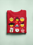Japanese Kawaii Icons Collection Graphic Women's Sweatshirt