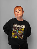 Tiki-Beach Hawaiian Vacation Vibes Graphic Women's Sweatshirt