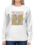 Tiki-Beach Hawaiian Vacation Vibes Graphic Women's Sweatshirt