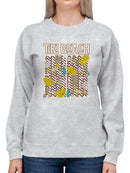 Tiki-Beach Hawaiian Vacation Vibes Graphic Women's Sweatshirt
