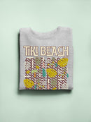 Tiki-Beach Hawaiian Vacation Vibes Graphic Women's Sweatshirt