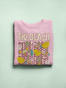 Tiki-Beach Hawaiian Vacation Vibes Graphic Women's Sweatshirt