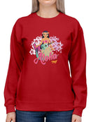 Aloha Mermaid - Tropical Island Vibes Graphic Women's Sweatshirt