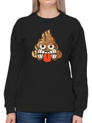 Tiki-Face Funny Tribal Design Women's Sweatshirt