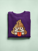 Tiki-Face Funny Tribal Design Women's Sweatshirt