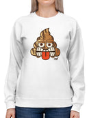 Tiki-Face Funny Tribal Design Women's Sweatshirt
